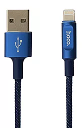 Кабель USB Hoco U47 Essence Core Smart Power Off Lightning Cable Blue