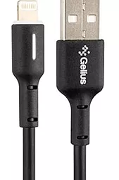 Кабель Gelius Pro Lumin Lamp GP-UC100 USB-A - Lightning 12w 3a 1м cable Black - фото Кабель Gelius Pro Lumin Lamp GP-UC100 USB-A - Lightning 12w 3a 1м cable Black