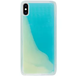 Чехол 1TOUCH Neon Sand Apple iPhone XS Max Blue