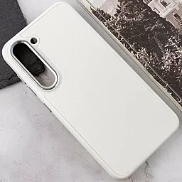 Чехол Epik Bonbon Leather Metal Style для Samsung Galaxy S23 White - миниатюра 4