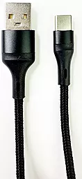 Кабель Ultra UC100-0100BK USB-A - Type-C 15w 3a 1м cable Black - фото Кабель Ultra UC100-0100BK USB-A - Type-C 15w 3a 1м cable Black