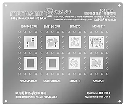 BGA трафарет (для реболлинга) Mechanic BGA S24-87 - фото BGA трафарет (для реболлинга) Mechanic BGA S24-87