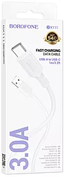 Кабель Borofone BX111 USB-A - Type-C 15w 3a 1м cable White - миниатюра 4 Кабель Borofone BX111 USB-A - Type-C 15w 3a 1м cable White - миниатюра 4
