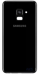 Задняя крышка корпуса Samsung Galaxy A8 Plus 2018 A730F со стеклом камеры Original  Black