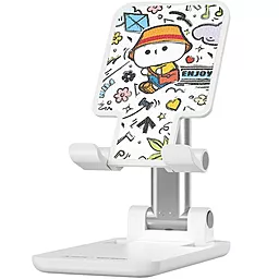 Подставка настольная WiWU ZM-012 Collapsible stretch stand White - фото Подставка настольная WiWU ZM-012 Collapsible stretch stand White