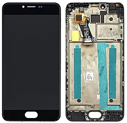 Дисплей Meizu M3, M3 mini (M688) с тачскрином и рамкой, Black - фото Дисплей Meizu M3, M3 mini (M688) с тачскрином и рамкой, Black