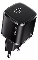 Сетевое зарядное устройство с быстрой зарядкой Usams T36 XFK Super Cube 20w QC/PD + USB-C/lightning cable black (XFKXLOGTL01) - миниатюра 2