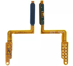 Шлейф Samsung Galaxy A7 2018 A750 с кнопкой включения, со сканером отпечатка пальца Original Blue - фото Шлейф Samsung Galaxy A7 2018 A750 с кнопкой включения, со сканером отпечатка пальца Original Blue