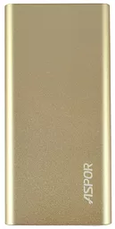 Повербанк Aspor A383 10000mAh Gold - фото Повербанк Aspor A383 10000mAh Gold