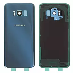 Задняя крышка корпуса Samsung Galaxy S8 G950 со стеклом камеры Coral Blue - фото Задняя крышка корпуса Samsung Galaxy S8 G950 со стеклом камеры Coral Blue