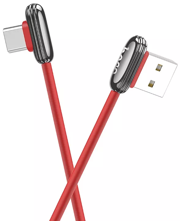 Кабель Hoco U60 Soul Secret USB-A - Type-C 12w 2.4a 1.2м cable Red - фото 2