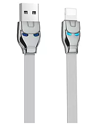 Кабель Hoco U14 Steel man USB-A - Lightning 12w 2.4a 1.2м cable Gray - фото Кабель Hoco U14 Steel man USB-A - Lightning 12w 2.4a 1.2м cable Gray