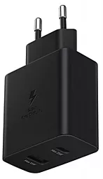 Сетевое зарядное устройство с быстрой зарядкой Samsung 35w wall charger USB-C/USB-A ports fast charger Black (EP-TA220NBEGRU) - фото Сетевое зарядное устройство с быстрой зарядкой Samsung 35w wall charger USB-C/USB-A ports fast charger Black (EP-TA220NBEGRU)