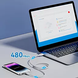 Кабель Vention USB-A - Lightning 12w 2.4a 2м cable White (LAMWH) - миниатюра 7 Кабель Vention USB-A - Lightning 12w 2.4a 2м cable White (LAMWH) - миниатюра 7