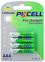 Акумулятор PKCELL AAA 1000mAh NiMH Pre-Charged 4шт 1.2 V