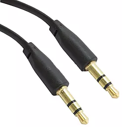Аудіо кабель TCOM Flat AUX mini Jack 3.5mm M/M Cable 1 м black