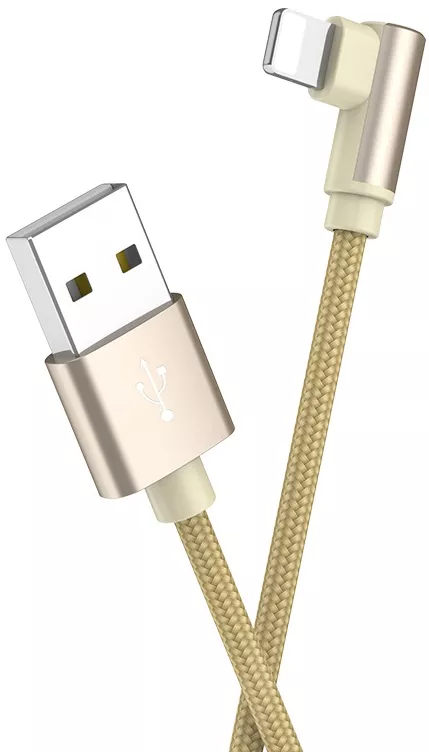 Кабель Borofone BX26 Express USB-A - Lightning 12w 2.4a 1м cable Gold - фото 2