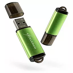 Флешка Exceleram 8GB A3 Series USB 2.0 (EXA3U2GR08) Green - фото Флешка Exceleram 8GB A3 Series USB 2.0 (EXA3U2GR08) Green