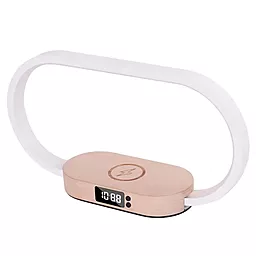 Бездротовий (індукційний) зарядний пристрій EasyLife WR08 3-in-1 18w /Lamp/clock/wireless charger pink - фото Бездротовий (індукційний) зарядний пристрій EasyLife WR08 3-in-1 18w /Lamp/clock/wireless charger pink