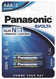 Батарейки Panasonic (R03) AAA Evolta 2шт (LR03EGE/2BP)