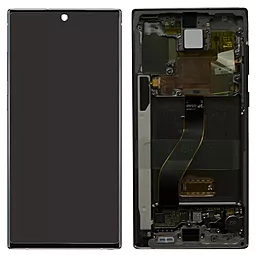 Дисплей Samsung Galaxy Note 10 N970 з тачскріном і рамкою, сервісний оригінал, Silver