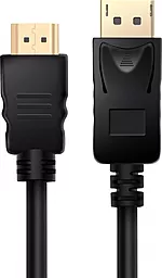 Видеокабель DisplayPort - HDMI v1.2 2k 30hz 1m black (PR-DP-HDMI-P-02-30-1m) PrologiX - фото Видеокабель DisplayPort - HDMI v1.2 2k 30hz 1m black (PR-DP-HDMI-P-02-30-1m) PrologiX
