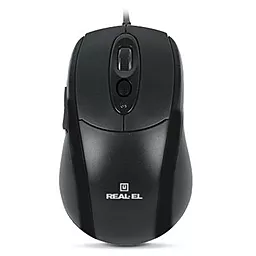 Компьютерная мышка REAL-EL RM-290 (EL123200011) Black - фото Компьютерная мышка REAL-EL RM-290 (EL123200011) Black