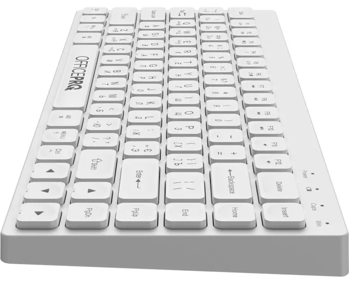 Клавиатура OfficePro SK955W Wireless/Bluetooth White - фото 4