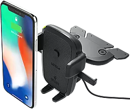 Держатель с беспроводной зарядкой iOttie One Touch 4 Wireless Qi Charging CD Mount (HLCRIO136 / HLCRIO136AM) - фото Держатель с беспроводной зарядкой iOttie One Touch 4 Wireless Qi Charging CD Mount (HLCRIO136 / HLCRIO136AM)