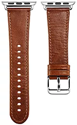 Сменный ремешок для умных часов Apple Watch iCarer Classic Genuine Leather Series Watchband - 42mm Brown - миниатюра 8