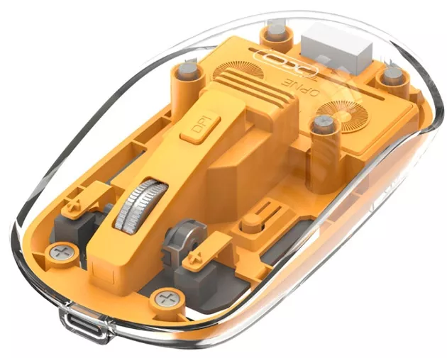 Компьютерная мышка XO M12 Bluetooth Yellow - фото 1