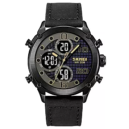 Часы наручные SKMEI 1975LBKBK Black-Black Leather - фото Часы наручные SKMEI 1975LBKBK Black-Black Leather