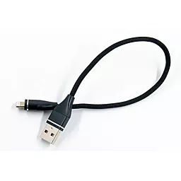 Кабель USB Dengos USB Lightning 0.25м Чёрный (NTK-L-SHRT-SET-BLACK) - миниатюра 2