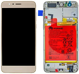 Дисплей Huawei Honor 8 с тачскрином и рамкой, оригинал, Gold - фото Дисплей Huawei Honor 8 с тачскрином и рамкой, оригинал, Gold