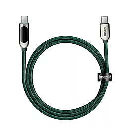 Кабель USB PD Baseus Display 20V 5A 2M USB Type-C - Type-C Cable Green (CATSK-C06) - миниатюра 2