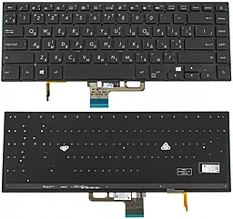 Клавиатура для ноутбука Asus UX550 series с подсветкой клавиш без рамки Black