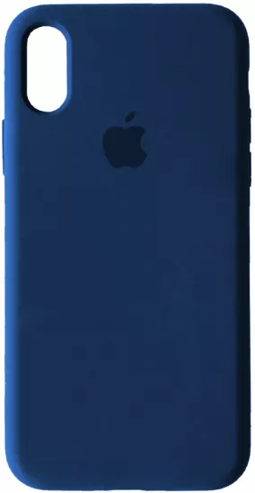 Чехол Silicone Case Full для Apple iPhone X, iPhone XS Deep Navy - фото 1