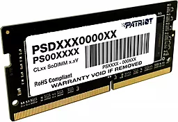 Оперативна пам'ять для ноутбука Patriot DDR4 4GB 2666MHz (PSD44G266682S)
