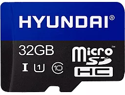 Карта памяти Hyundai microSDHC 32GB Class 10 UHS-I U1 + SD-адаптер (SDC32GU1) - миниатюра 2