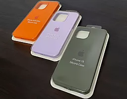 Чохол Silicone Case Full для Apple iPhone 15 Pro Forest Green - мініатюра 3 Чохол Silicone Case Full для Apple iPhone 15 Pro Forest Green - мініатюра 3