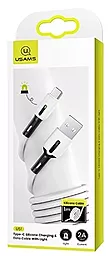 Кабель Usams U51 Silicone USB-A - Type-C 10w 1м cable White - миниатюра 4 Кабель Usams U51 Silicone USB-A - Type-C 10w 1м cable White - миниатюра 4