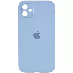 Чехол Silicone Case Full Camera Square для Apple iPhone 11 Lilac Blue