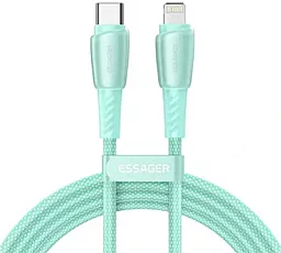 Кабель Essager Rainbow USB Type-C - Lightning 20w 3a 1м PD сable Green (EXCTL-CH06) - фото Кабель Essager Rainbow USB Type-C - Lightning 20w 3a 1м PD сable Green (EXCTL-CH06)
