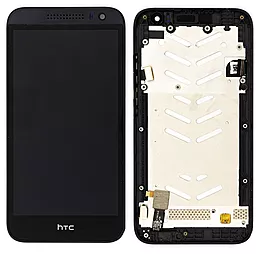 Дисплей HTC Desire 616 с тачскрином и рамкой, Black
