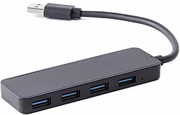 USB хаб Cablexpert 4-in-1 hub black (A-AMU3-4P-01) - фото USB хаб Cablexpert 4-in-1 hub black (A-AMU3-4P-01)