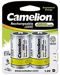 Аккумулятор Camelion R20 (D) 4500mAh NiMH 2шт - фото Аккумулятор Camelion R20 (D) 4500mAh NiMH 2шт