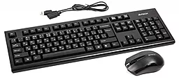 Комплект (клавиатура+мышка) A4Tech 3000 N (GK-85+G3-200N) Black - миниатюра 2