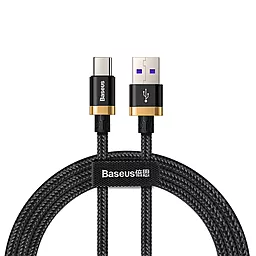 USB Кабель Baseus HW Flash 40w 5a USB Type-C cable black/gold (CATZH-AV1)