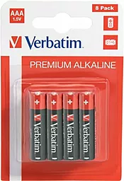 Батарейки Verbatim Alkaline AAA (LR03) 8шт (49502)