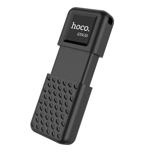 Флешка Hoco UD6 Intelligent U disk 128Gb  matte black - фото 1